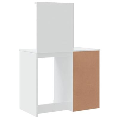 Kaptafel met LED-verlichting 90x42x132,5 cm wit