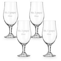 Bierglas op voet graveren - 4 stuks - thumbnail