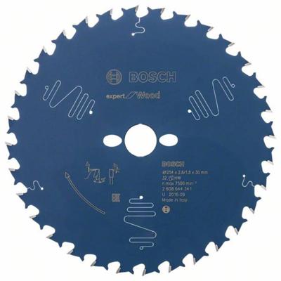 Bosch Accessories Expert for Wood 2608644341 Cirkelzaagblad 254 x 30 x 1.8 mm Aantal tanden: 32 1 stuk(s)