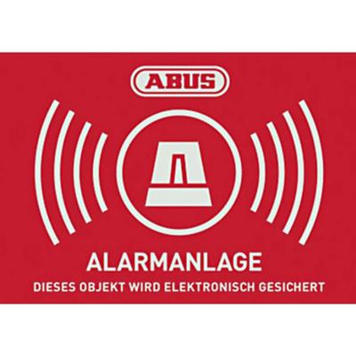 ABUS AU1423 Waarschuwingssticker Alarmsysteem Taal: Duits (b x h) 74 mm x 52.5 mm