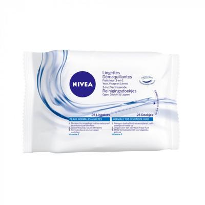 Nivea Verfrissende doekjes normale/gemengde huid 25 Stuks