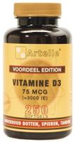 Artelle Vitamine D3 75mcg Softgels 250st - thumbnail