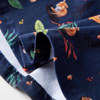 Kinderrok dierenprint 116 marineblauw - thumbnail