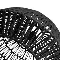 WOOOD Hanglamp 'Kace' Jute, kleur Zwart - thumbnail