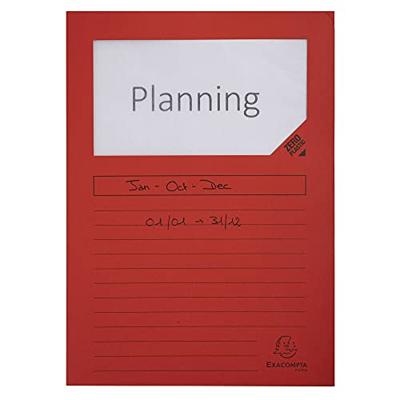 Exacompta L-map met venster Forever, pak van 100 stuks, rood