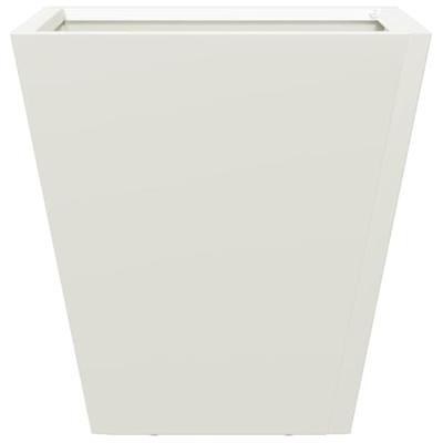 VidaXL Plantenbak 30x30x30 cm staal wit
