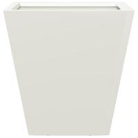 VidaXL Plantenbak 30x30x30 cm staal wit - thumbnail