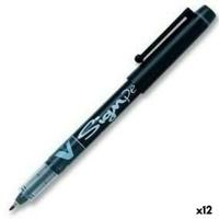 Fineliner pilot v sign sw-vsp f zwart | 12 stuks - thumbnail