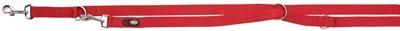 TRIXIE HONDENRIEM PREMIUM VERSTELBAAR NYLON ROOD 200X1,5 CM