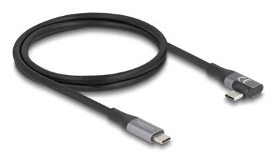 Delock USB-C-kabel USB-C stekker, USB-C stekker 1.00 m Zwart 81131 Delock USB-C-kabel USB-C stekker, USB-C stekker 1.00 m Zwart 81131