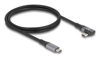 Delock USB-C-kabel USB-C stekker, USB-C stekker 1.00 m Zwart 81131 - thumbnail