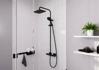 Hansgrohe Regendouche set Vernis Shape Showerpipe 230 1 Jet met Douchethermostaat Mat Zwart - thumbnail