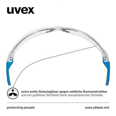 uvex pheos nxt 9128265 Veiligheidsbril Incl. UV-bescherming Blauw, Antraciet EN 166:2001, EN 170:2002 uvex pheos nxt 9128265 Veiligheidsbril Incl. UV-bescherming Blauw, Antraciet EN 166:2001, EN 170:2002