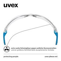 uvex pheos nxt 9128265 Veiligheidsbril Incl. UV-bescherming Blauw, Antraciet EN 166:2001, EN 170:2002 - thumbnail