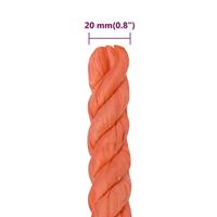 VidaXL Werktouw 20 mm 100 m polypropeen oranje - thumbnail