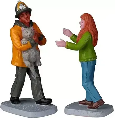 My Hero! Set Of 2 Kerst LEMAX - Lemax My Hero! Set Of 2 Kerst LEMAX - Lemax