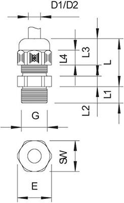 OBO Bettermann 2024764 Wartel 1.5 mm Kunststof, PA Lichtgrijs 1 stuk(s)