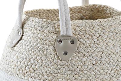 Mand DKD Home Decor 37 x 37 x 25 cm Natuurlijke Vezel