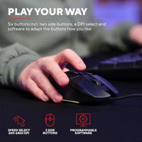 Trust GXT 790 3-in-1 Muis, Muismat, en Headset Bundel Zwart - thumbnail