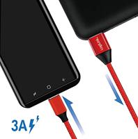 LogiLink 2.0 Aansluitkabel, Type A Naar Type C, Rood, 0,3 M - thumbnail