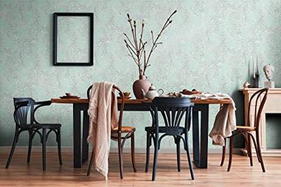 Livingwalls House of Turnowsky - Turquoise - Jungle Behang - 389054