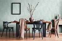 Livingwalls House of Turnowsky - Turquoise - Jungle Behang - 389054 - thumbnail