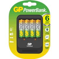 GP PB570 acculader incl. 4x AA batterijen uit de 2700-serie en auto-adapter batterijen - thumbnail