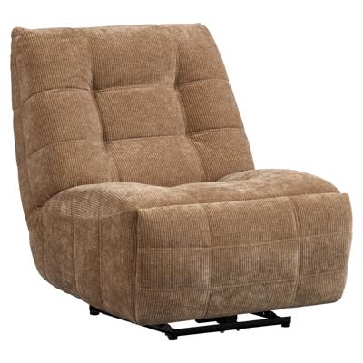 Relaxfauteuil Humla Lichtbruin ribstof Relaxfauteuil Humla Lichtbruin ribstof