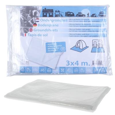 Basic Folie grondzeil 3x4 m transparant