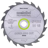 Metabo CORDLESS CUT WOOD 628294000 Cirkelzaagblad 165 x 20 x 1.1 mm Aantal tanden: 18 1 stuk(s) - thumbnail