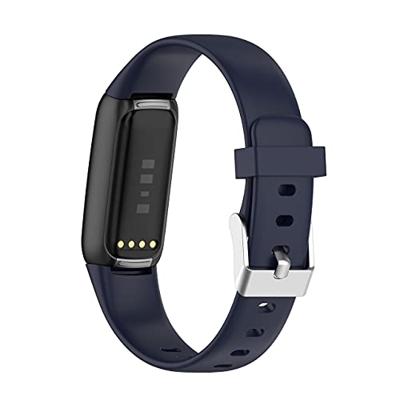 Fitbit Luxe - Sportbandje met gesp - Maat: Small - Donkerblauw Fitbit Luxe - Sportbandje met gesp - Maat: Small - Donkerblauw