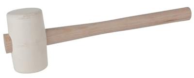 KS Tools 140.1234 Rubberen hamer wit, 270 g