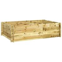 vidaXL Plantenbak verhoogd 150x100x40 cm geïmpregneerd hout - thumbnail