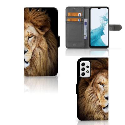 Samsung Galaxy A23 | Telefoonhoesje | Met pasjeshouder | Leeuw Samsung Galaxy A23 | Telefoonhoesje | Met pasjeshouder | Leeuw