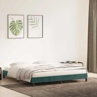 Bedframe zonder matras 180x210 cm fluweel donkergroen - thumbnail