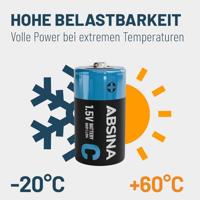 Absina C batterij (baby) Alkaline 6000 mAh 9 V 6 stuk(s) - thumbnail