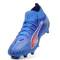 PUMA Ultra 6 Match+ High Gras / Kunstgras Voetbalschoenen (MG) Blauw Wit Felrood - thumbnail