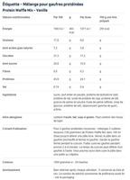 Eiwit Wafelmix | Body & Fit | 1000 G - thumbnail