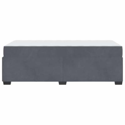 Bedframe met matras Anders Donkergrijs 80 x 200 cm Fluweel