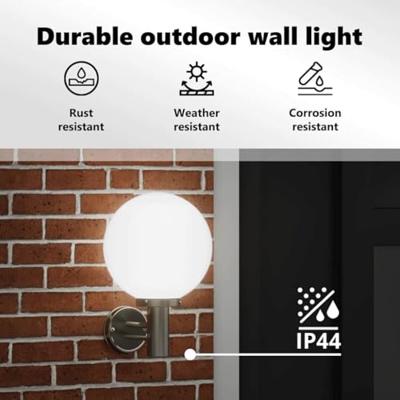 VidaXL Buiten wandlamp zilver 28 x 25 x 38 cm