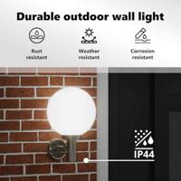 VidaXL Buiten wandlamp zilver 28 x 25 x 38 cm - thumbnail