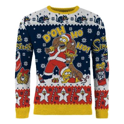 Simpsons Christmas Sweater D'oh Ho Ho! Size L
