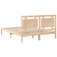 Bedframe extra lang zonder matras massief hout 160x210 cm - thumbnail