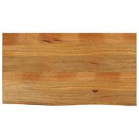 Tafelblad met natuurlijke rand 110x60x2,5 cm massief mangohout - thumbnail