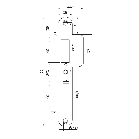 Nemef sluitplaat pa646/17 RVS rond draairichting 2-4 korte lip - thumbnail