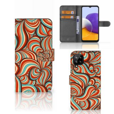 Samsung Galaxy A22 4G | M22 Hoesje Retro | Portemonnee hoesje Samsung Galaxy A22 4G | M22 Hoesje Retro | Portemonnee hoesje
