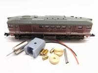 micromotor NM070C motor ombouwset voor Minitrix BR 220, CSD BR 781, V 200 DR / WAB, Taigatrommel - thumbnail