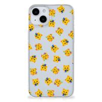 TPU bumper voor iPhone 15 Katten Emojis - thumbnail