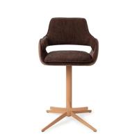 Jesper Home Barkruk 'Oketo' Draaibaar, kleur Chestnut Chase (zithoogte 65cm) - thumbnail