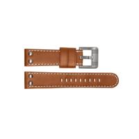 TW Steel horlogeband TWB18 Leder Bruin 22mm + wit stiksel - thumbnail